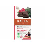 Bio hořká čokoláda s malinami KAOKA 100 g